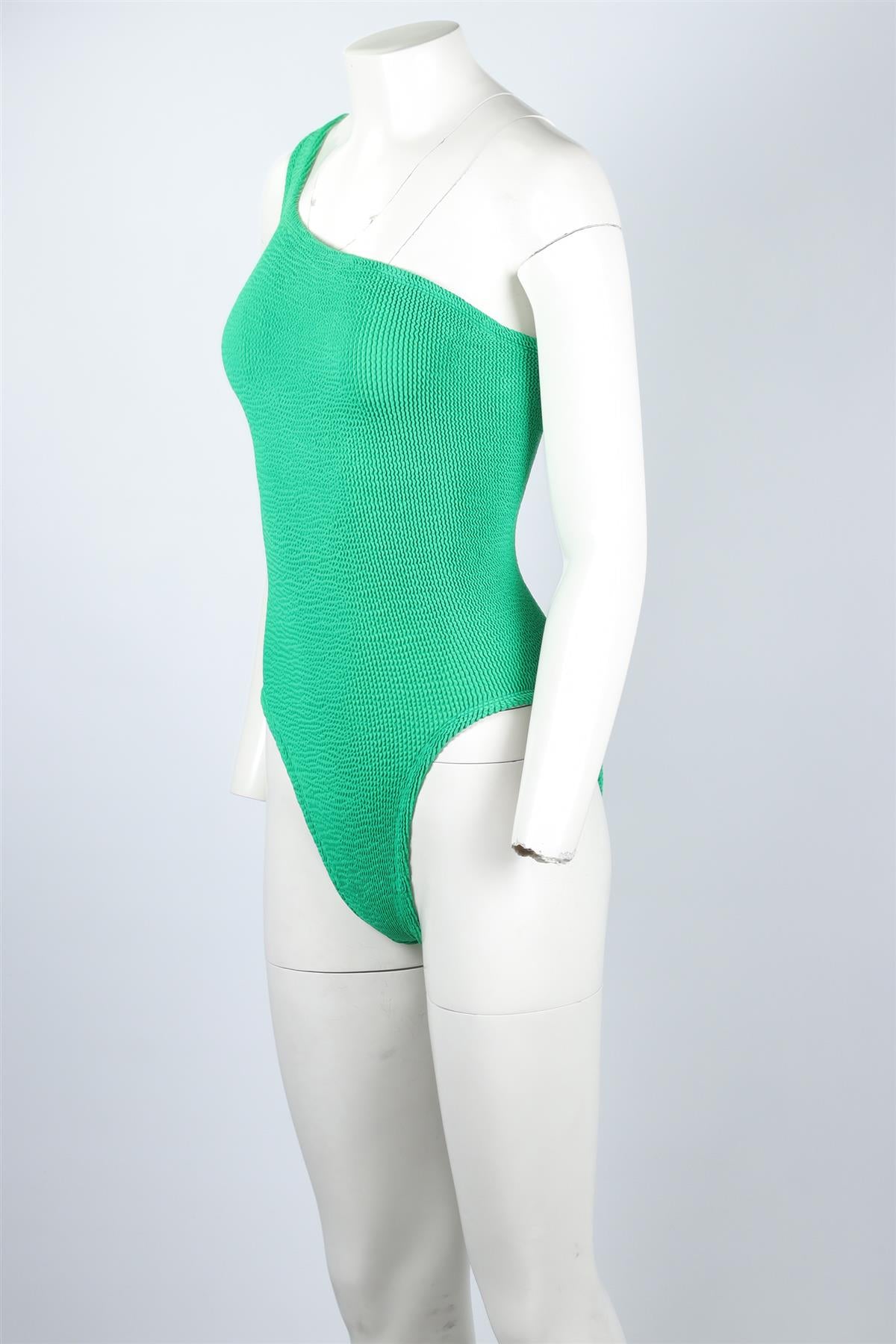 HUNZA G GREEN SWIMSUIT ONE SIZE