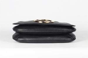 GUCCI BLACK BLONDIE MEDIUM GG LEATHER SHOULDER BAG