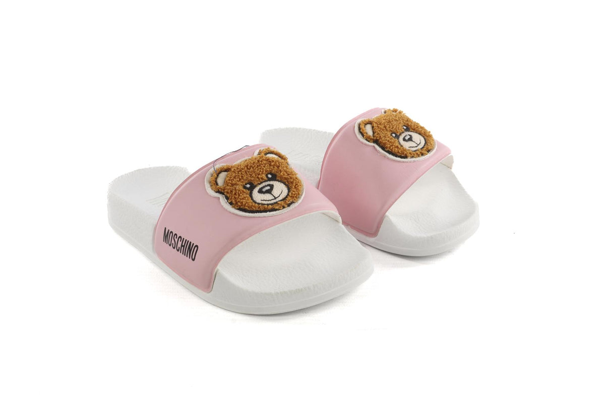 MOSCHINO PINK KIDS GIRLS SLIDES EU 27-28