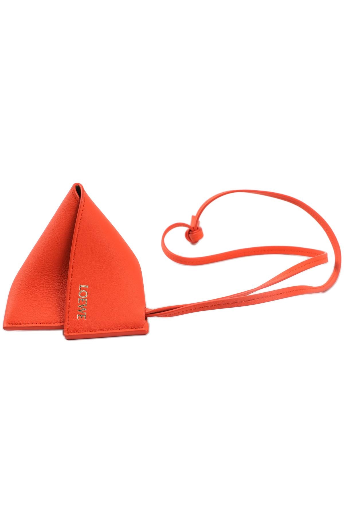 LOEWE ORANGE 2023 LEATHER NECK POUCH
