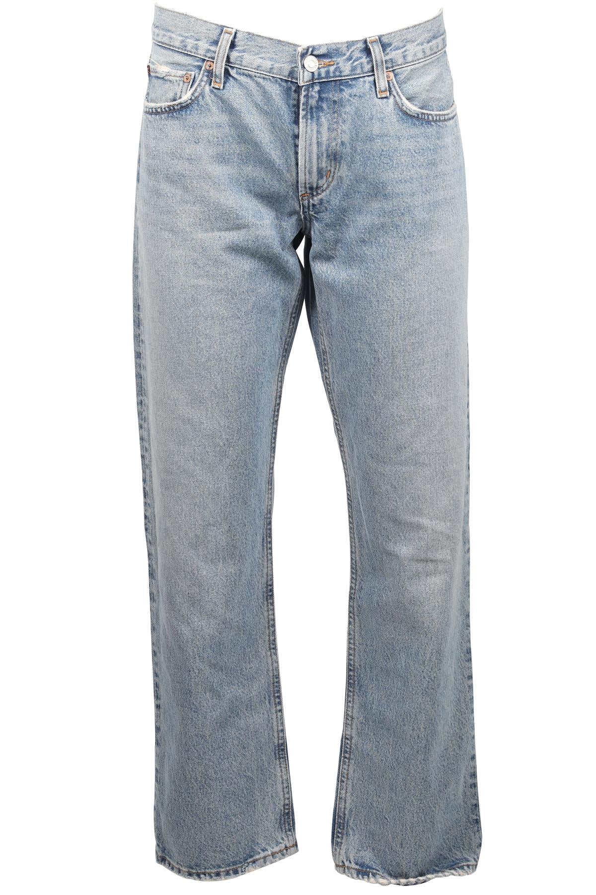 AGOLDE BLUE LOW RISE STRAIGHT LEG JEANS W30 UK 12