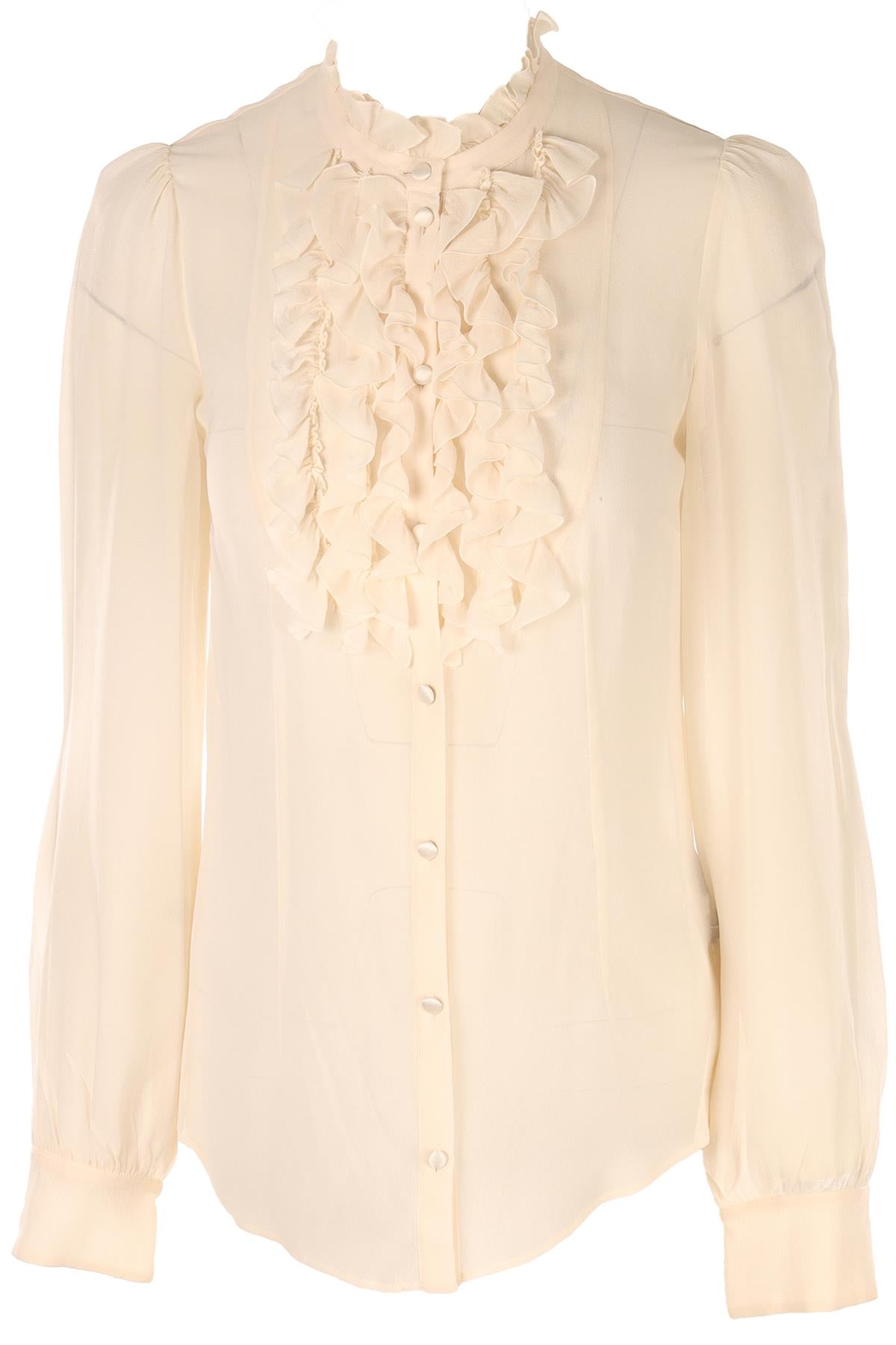 DOLCE & GABBANA CREAM SILK TOP IT 42 UK 10