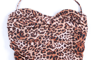 ELIZABETH HURLEY BROWN SWIMSUIT MEDIUM