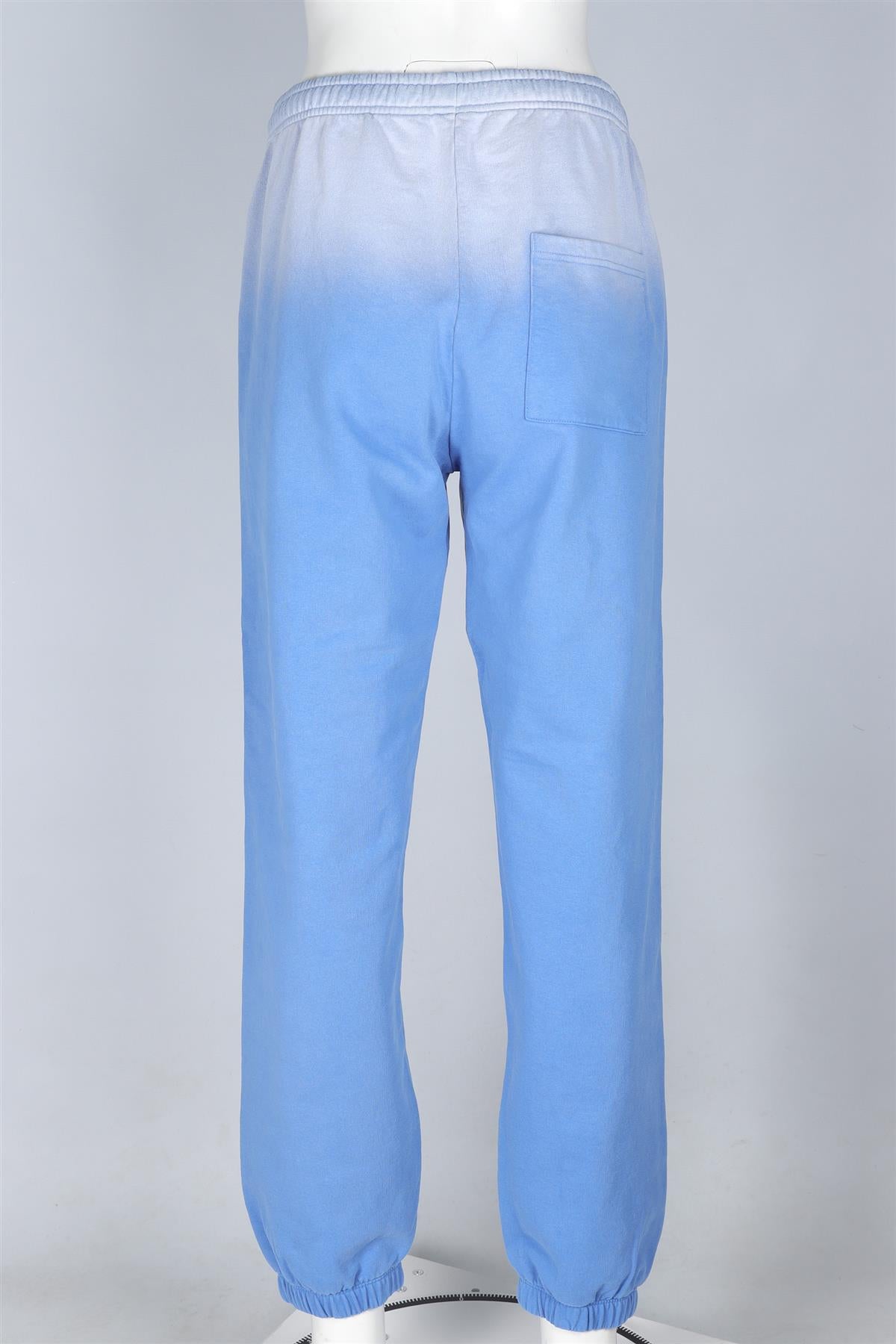 SPORTY & RICH BLUE COTTON TRACK PANTS LARGE