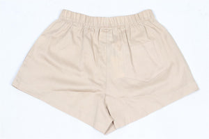 LESET BEIGE COTTON SHORTS XSMALL