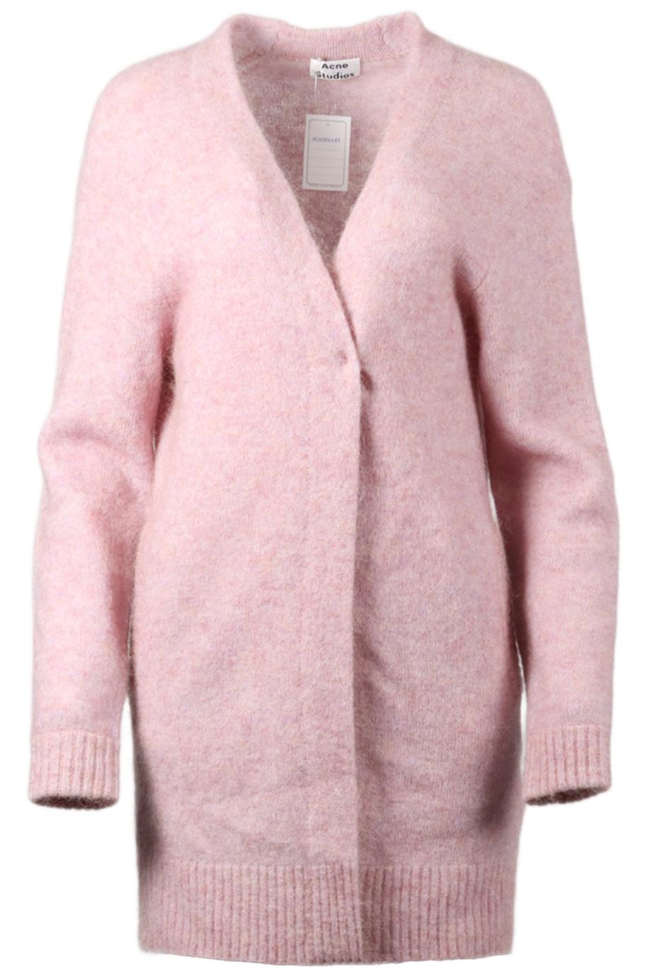 ACNE STUDIOS MOHAIR AND WOOL BLEND CARDIGAN SMALL