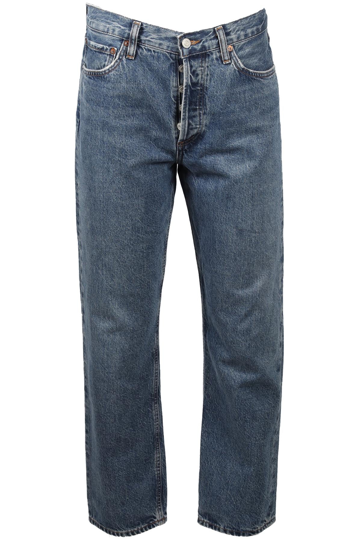 AGOLDE BLUE HIGH RISE STRAIGHT LEG JEANS W27 UK 8-10