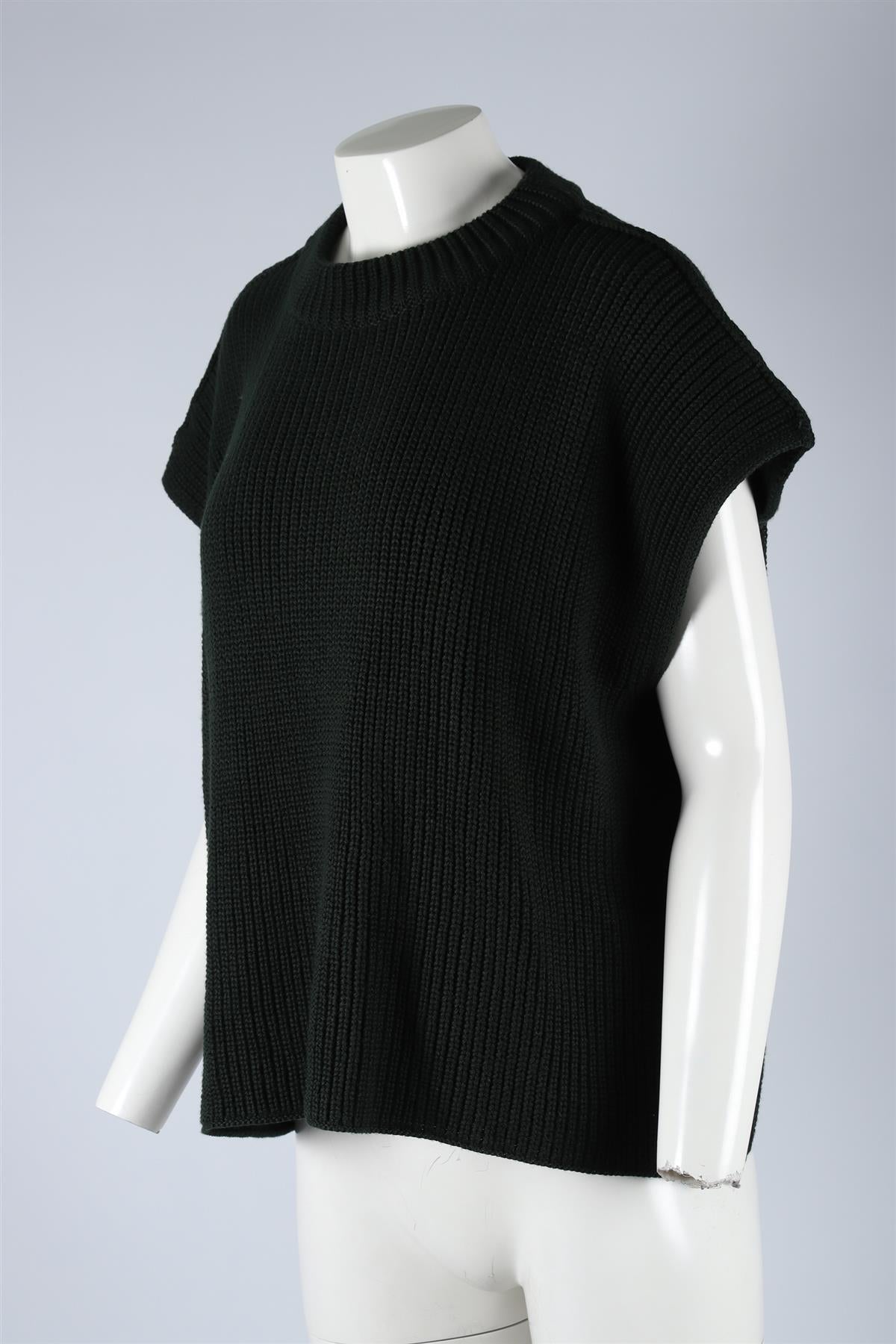 FRANK & EILEEN GREEN COTTON VEST SMALL