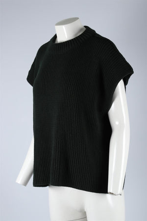 FRANK & EILEEN GREEN COTTON VEST SMALL