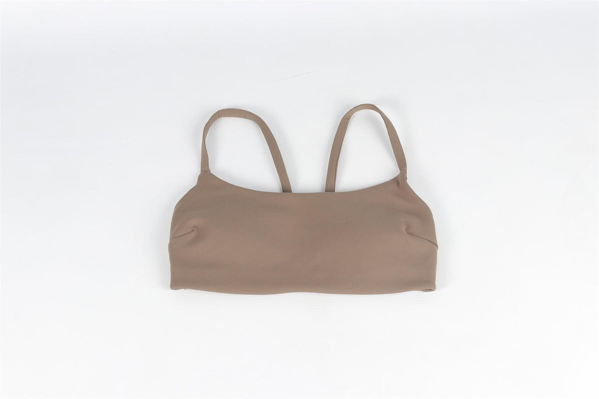 LULULEMON KHAKI SPORTS BRA US 2 UK 6
