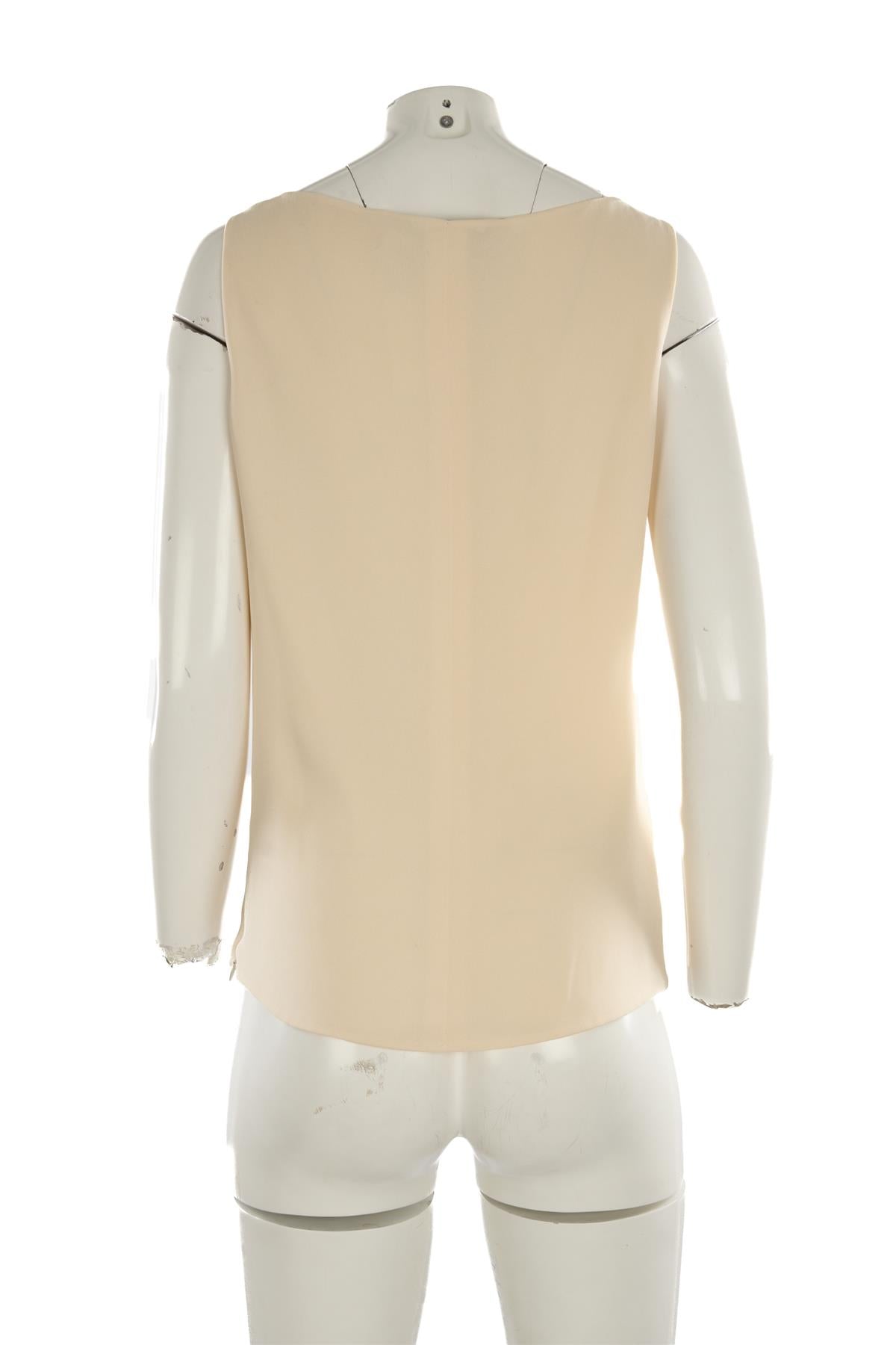 VALENTINO CREAM VINTAGE SILK TOP US 8 UK 4