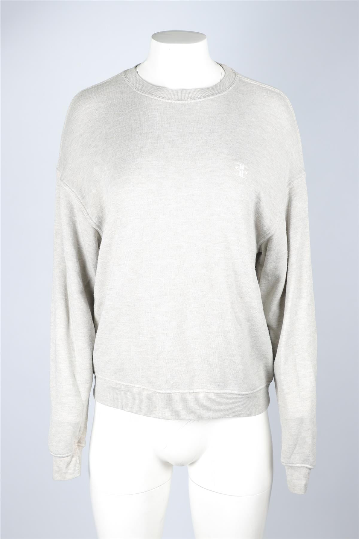 ETERNE GREY COTTON SWEATSHIRT XSMALL
