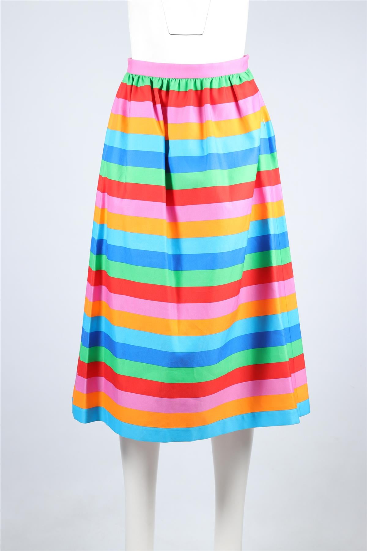 VALENTINO MULTI SILK MIDI SKIRT IT 38 UK 6