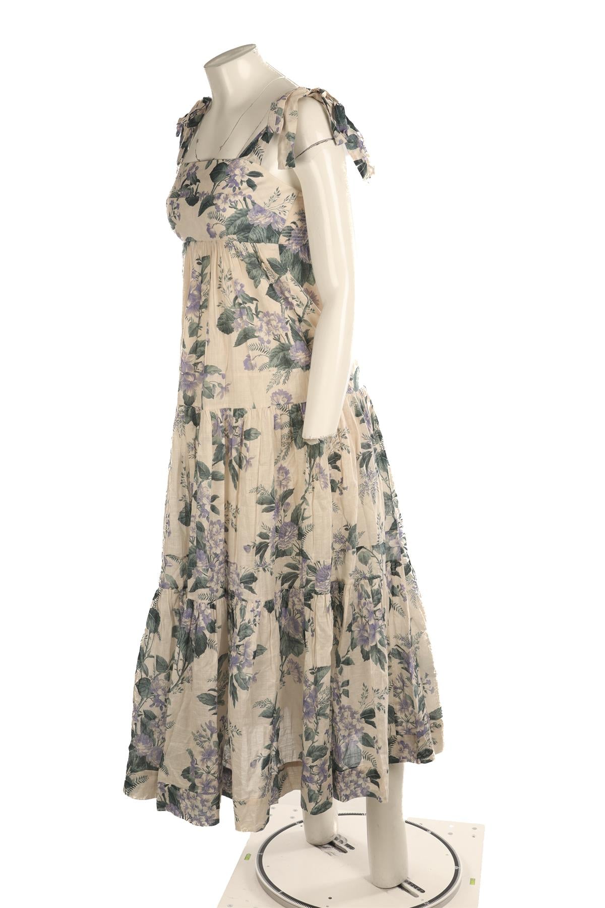 ZIMMERMANN MULTI COTTON MAXI DRESS 0 UK 8