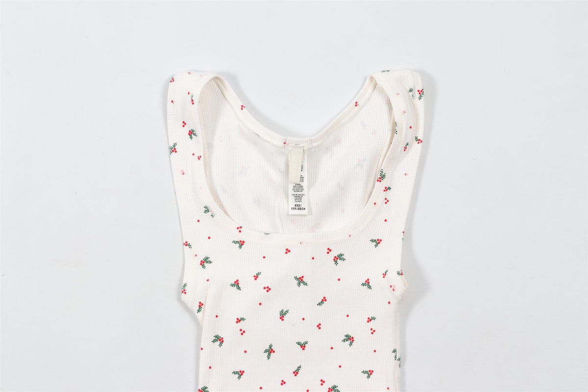 SKIMS CREAM COTTON TOP XXSMALL