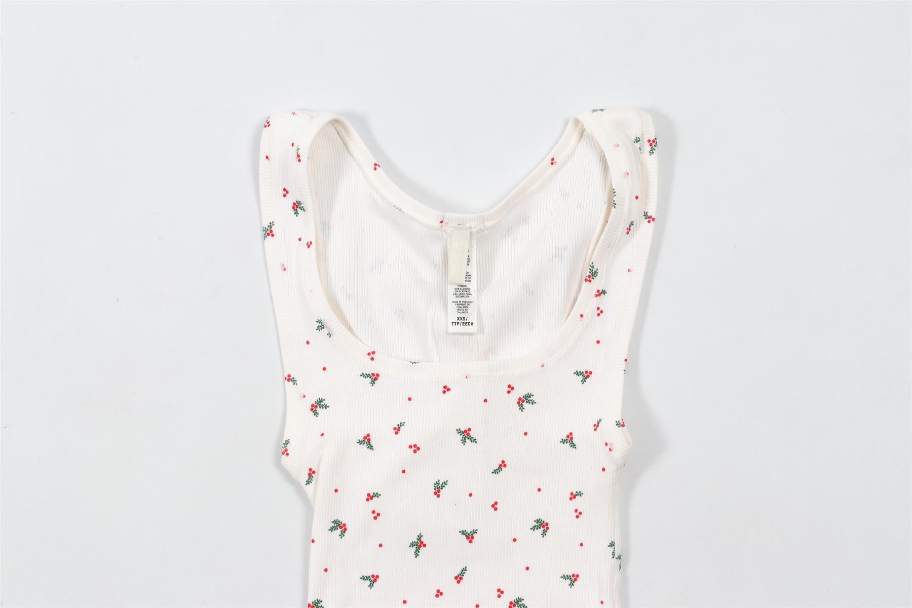 SKIMS CREAM COTTON TOP XXSMALL