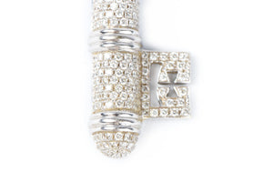THEO FENNELL KEY 18K WHITE GOLD AND DIAMOND PENDANT