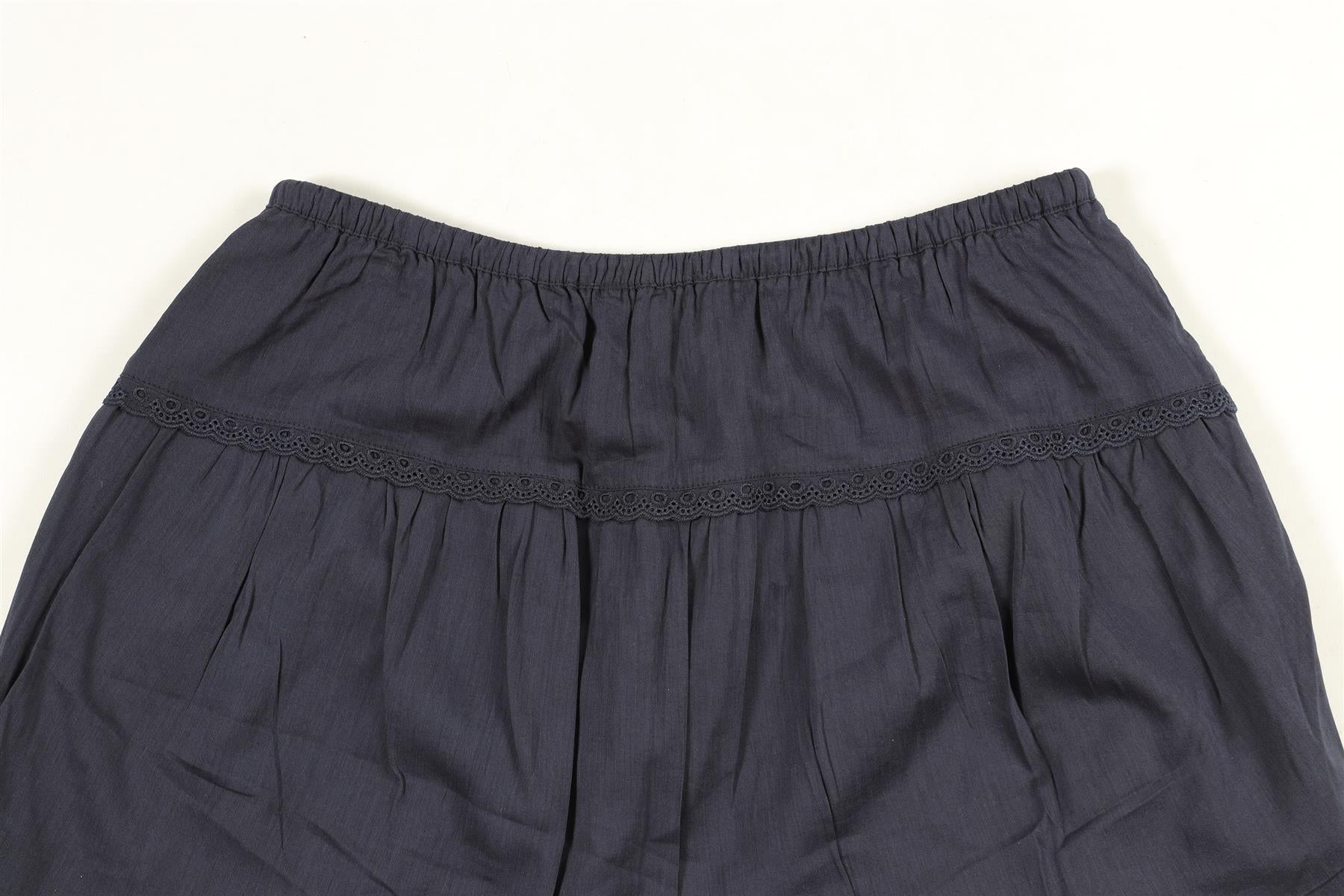 REFORMATION BLUE COTTON MINI SKIRT US 4 UK 8