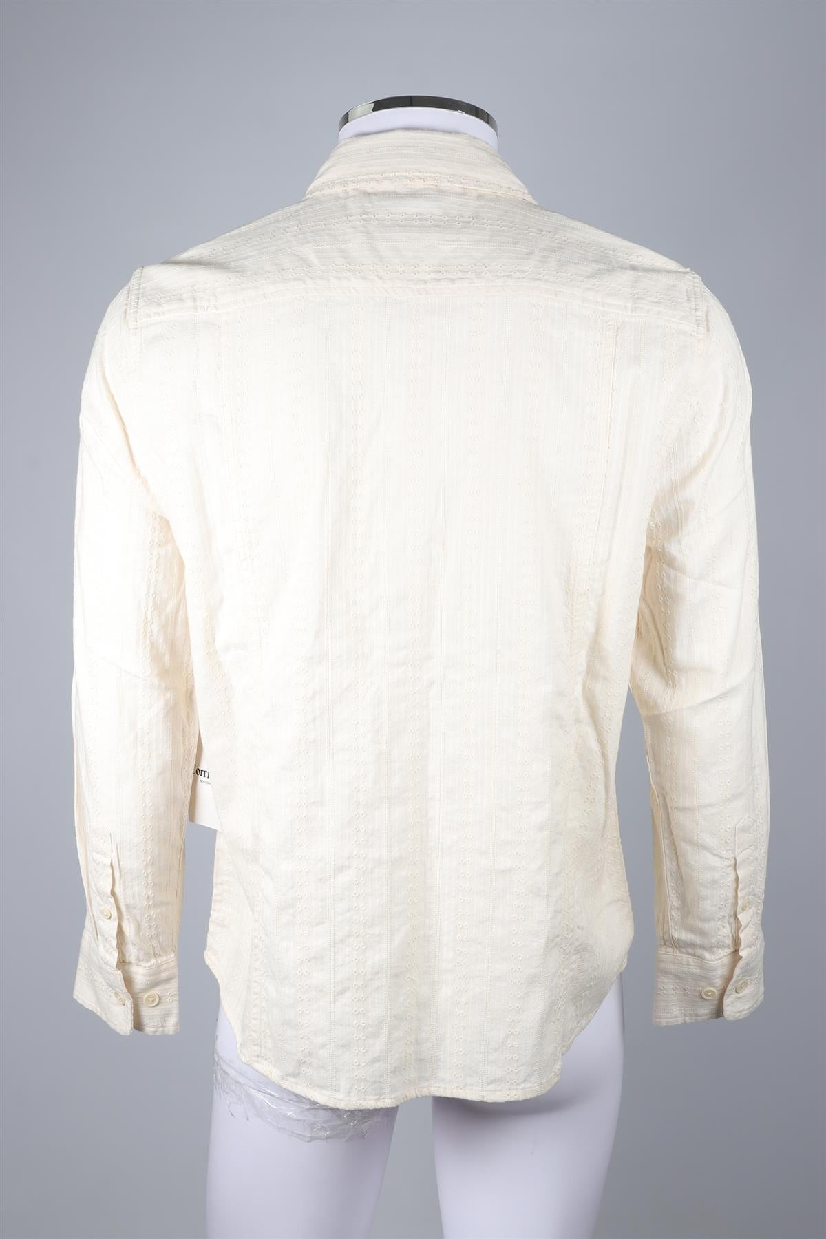 CORRIDOR CREAM MEN'S COTTON SHIRT MEDIUM