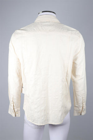 CORRIDOR CREAM MEN'S COTTON SHIRT MEDIUM