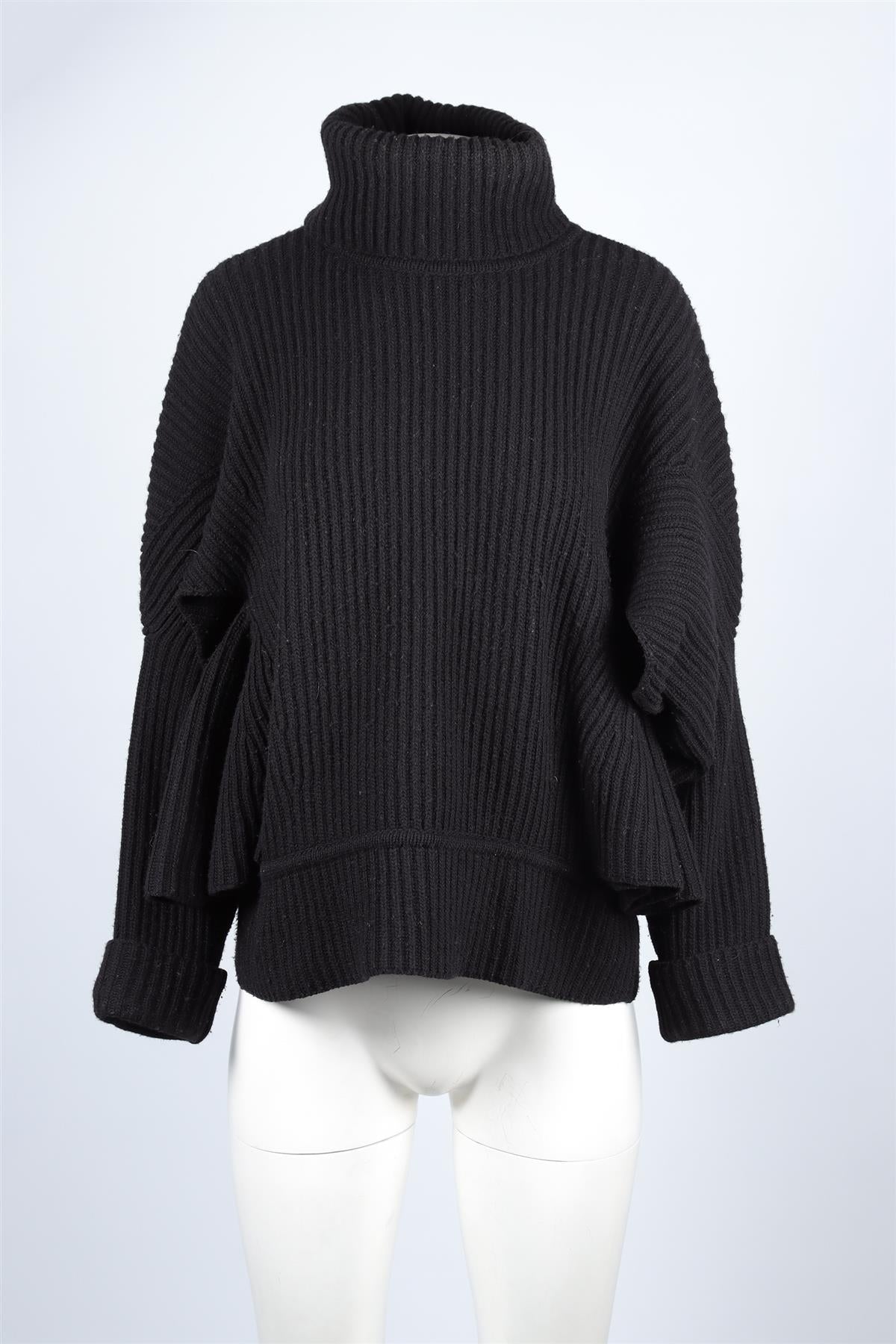 Antonio Berardi Black Wool Sweater IT 44 UK 12