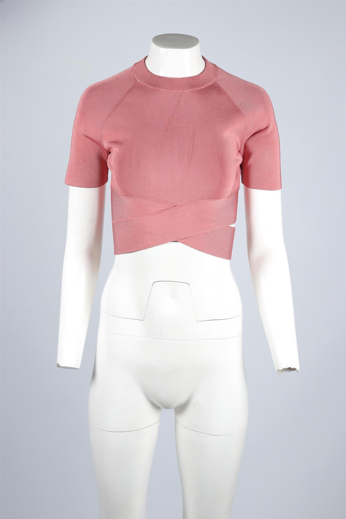 T BY ALEXANDER WANG PINK KNIT TOP SMALL