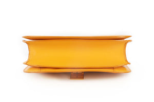CELINE ORANGE CLASSIC BOX LEATHER SHOULDER BAG