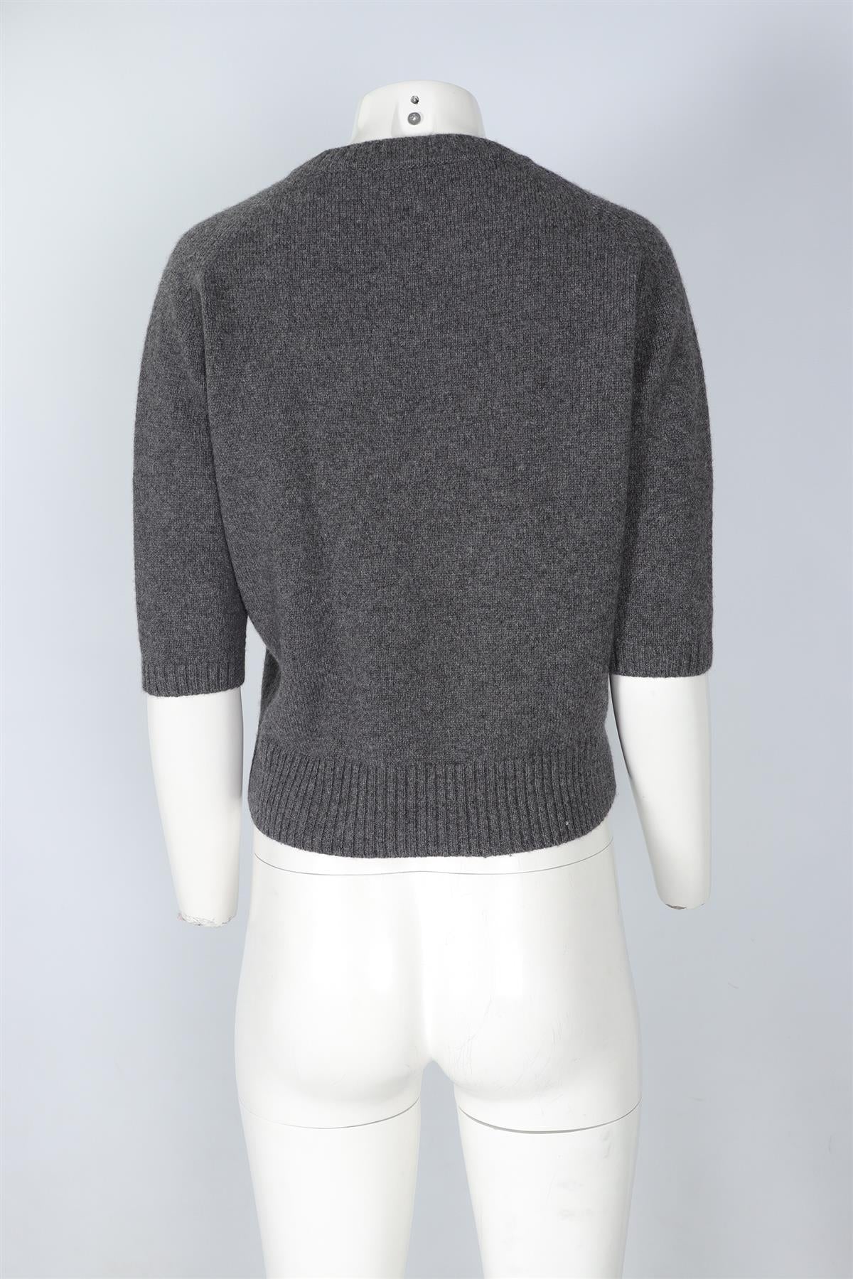 GUCCI GREY CASHMERE SWEATER MEDIUM