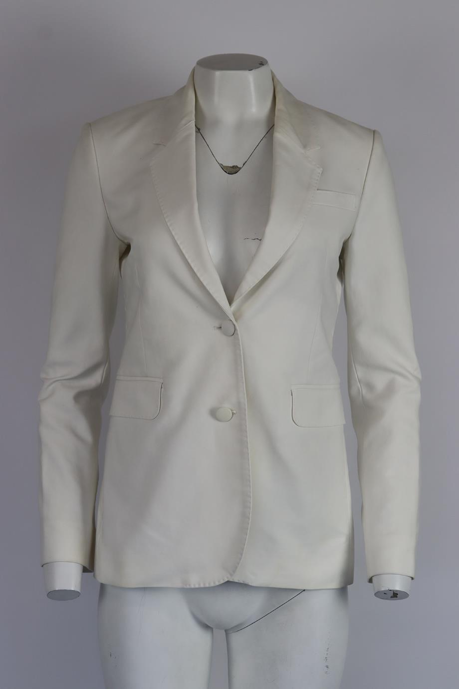 GABRIELA HEARST COTTON BLEND BLAZER IT 40 UK 8