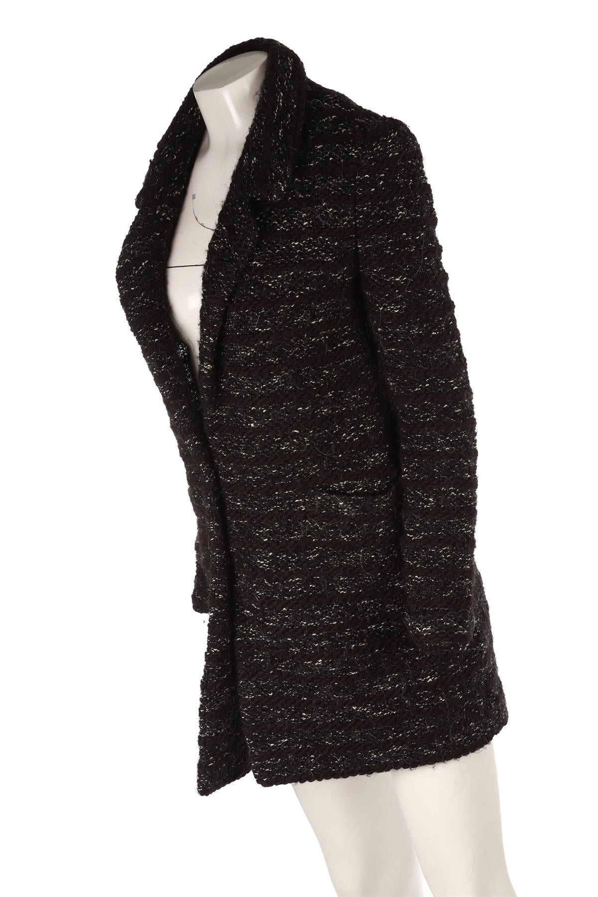 BLACK WOOL COAT
