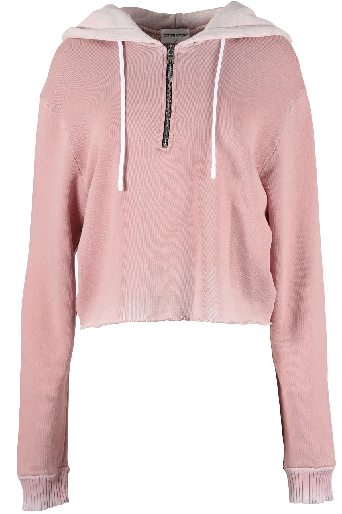 COTTON CITIZEN PINK COTTON HOODIE LARGE