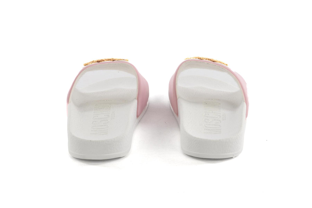 MOSCHINO PINK KIDS GIRLS SLIDES EU 27-28