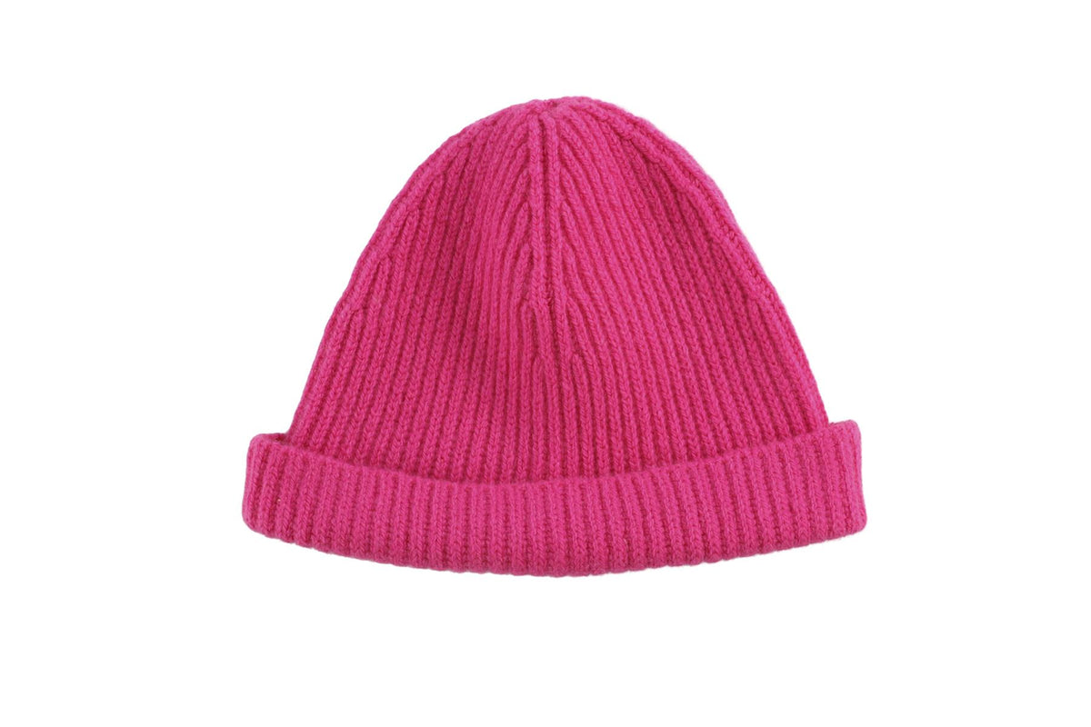 THE ROW PINK CASHMERE BEANIE MEDIUM/LARGE