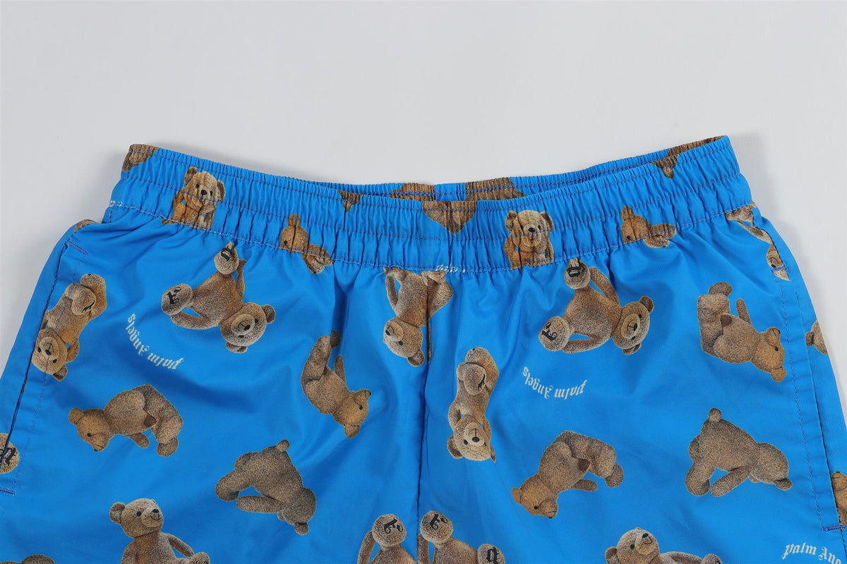 PALM ANGELS BLUE KIDS BOYS SWIM SHORTS 8 YEARS