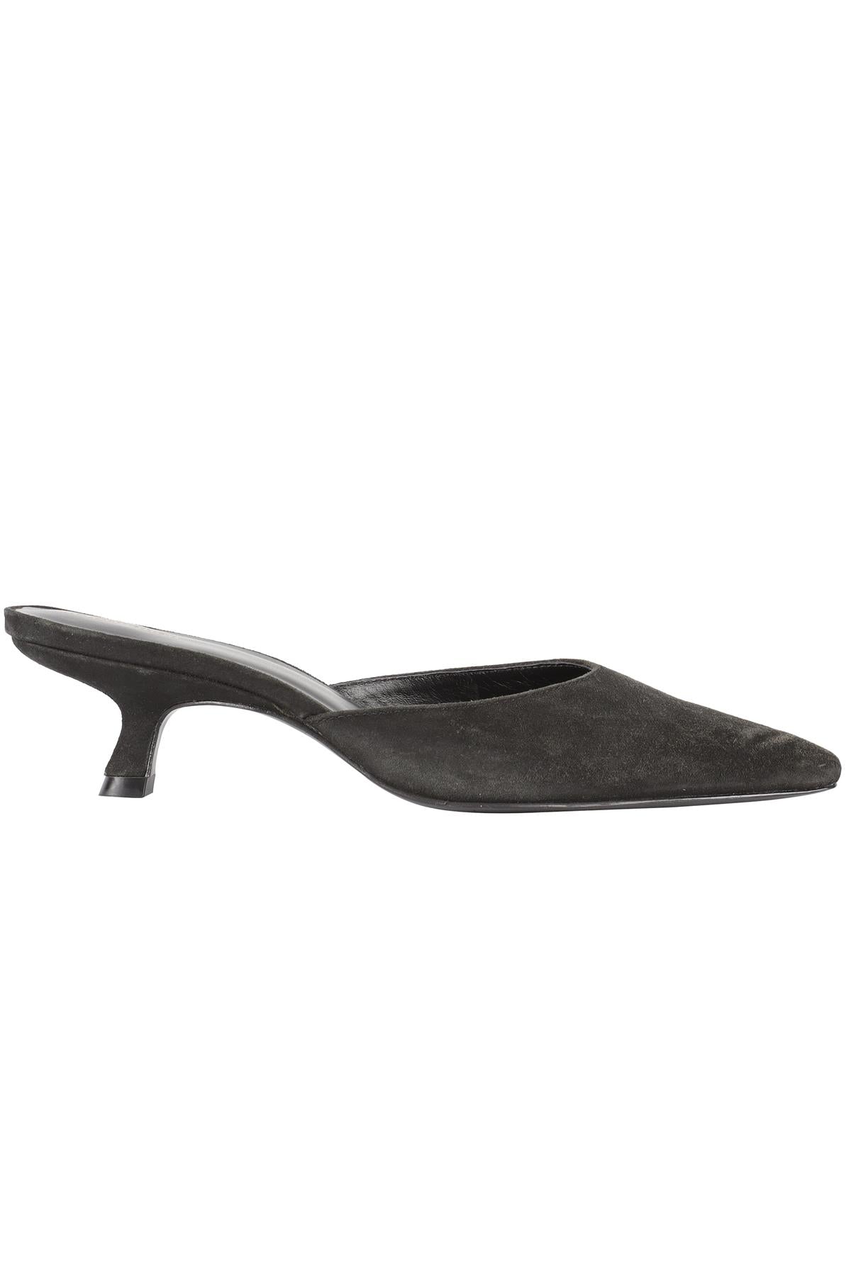REFORMATION BLACK SUEDE MULES EU 37.5 UK 4.5 US 7.5