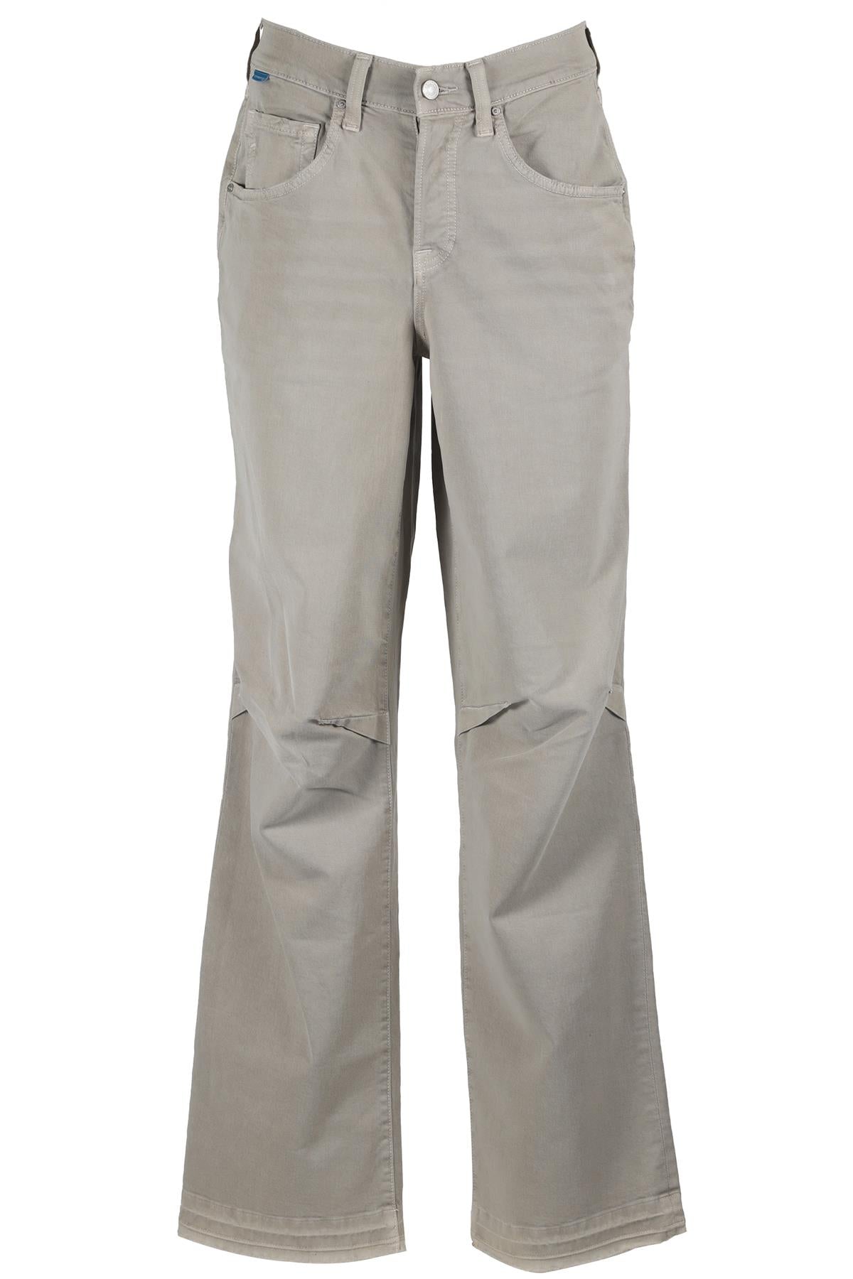 COTTON CITIZEN TAUPE COTTON BLEND WIDE LEG PANTS W24