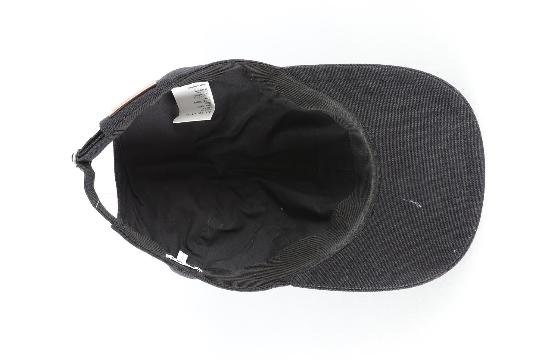 LOEWE BLACK COTTON BASEBALL CAP ONE SIZE