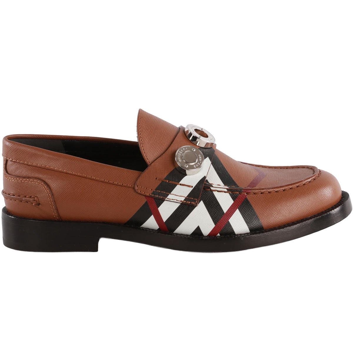 BURBERRY BROWN LEATHER LOAFERS EU 38.5 UK 5.5 US 8.5