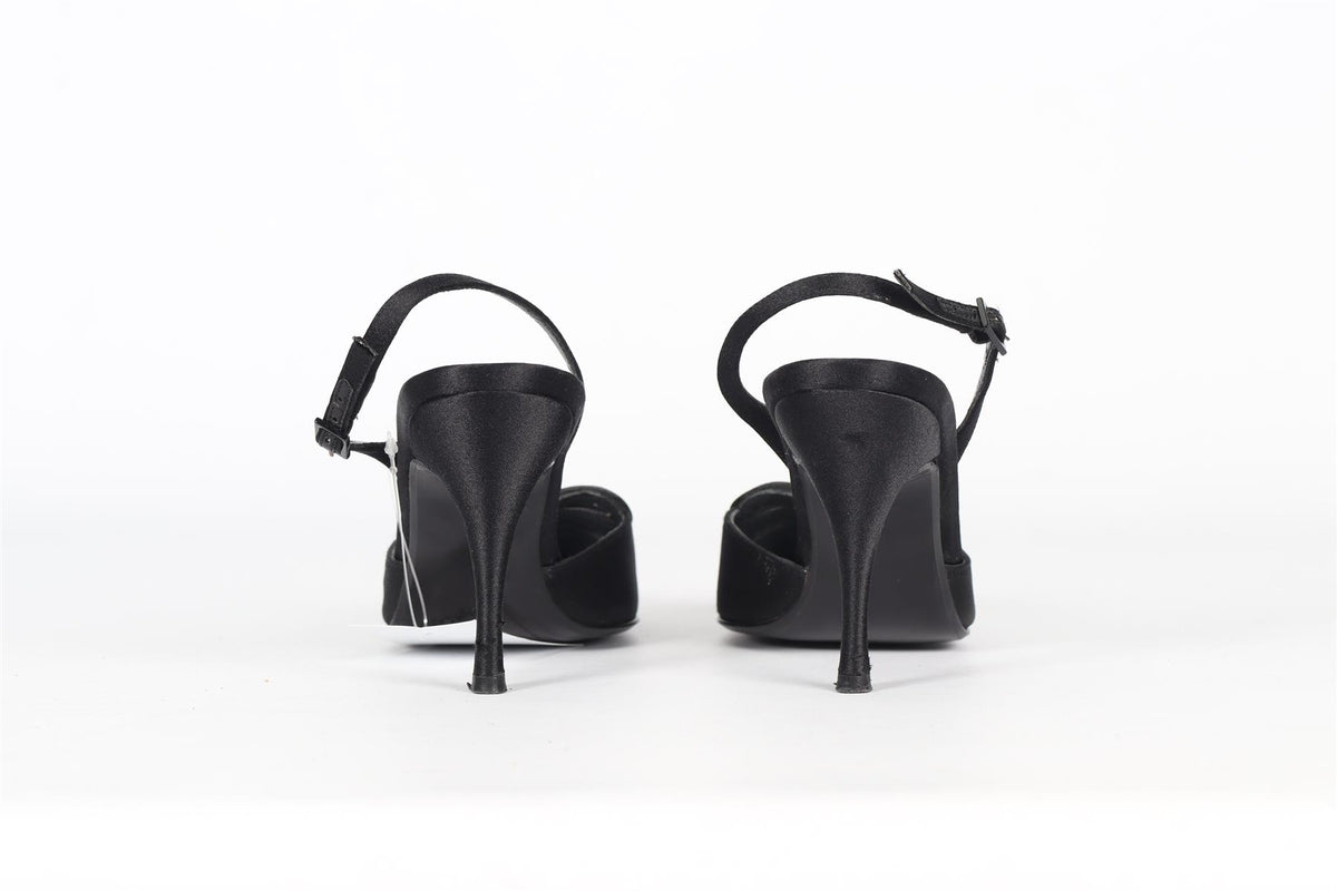 STUART WEITZMAN VINTAGE SATIN SLINGBACK PUMPS EU 37 UK 4 US 7