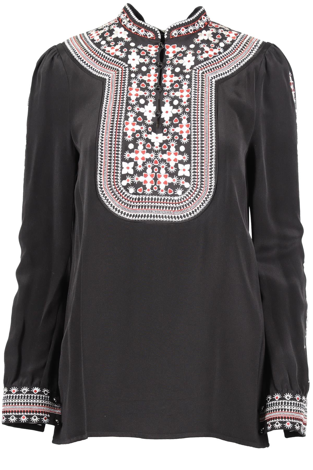 VILSHENKO BLACK SILK TOP UK 10