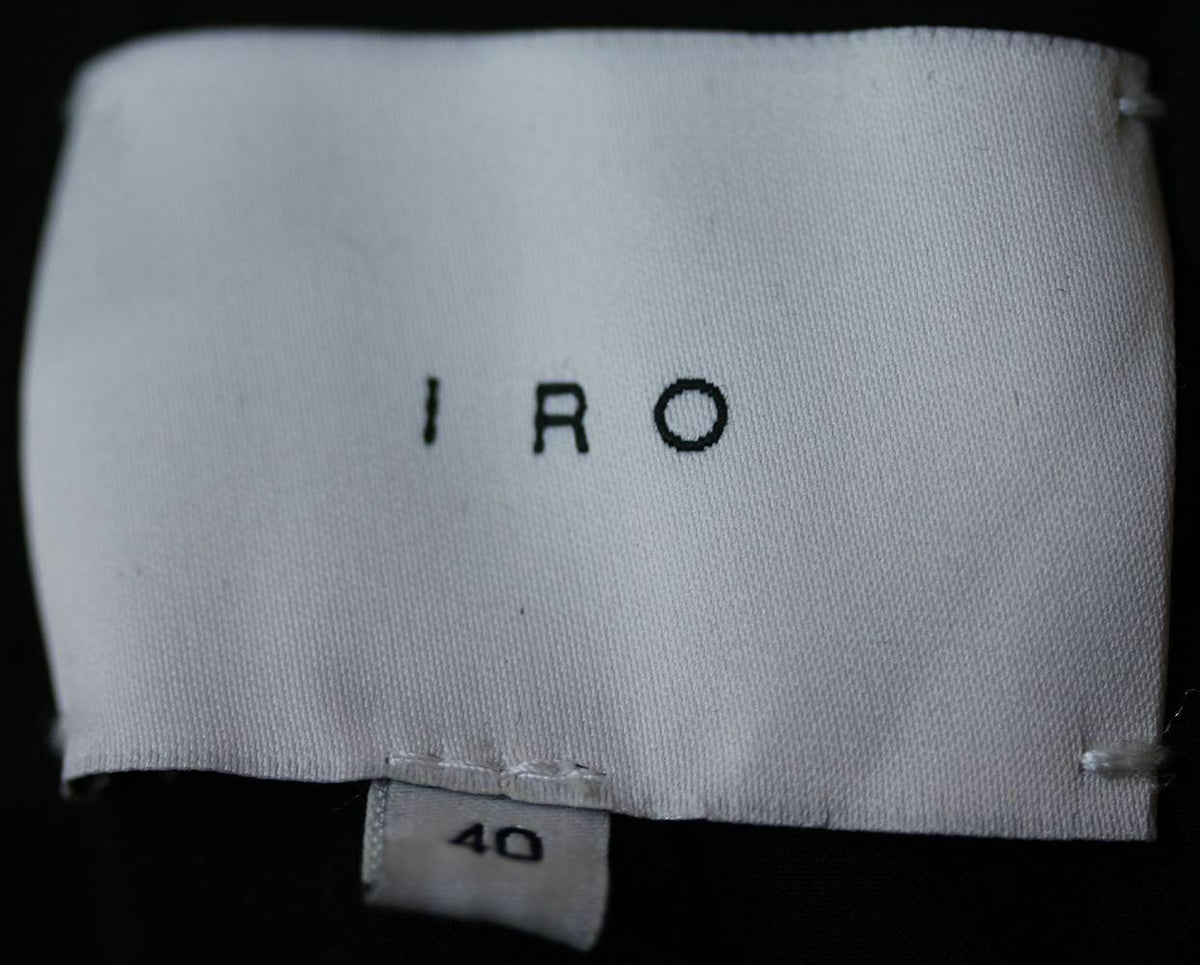 IRO COLOMBE LEATHER BOMBER JACKET FR 40 UK 12