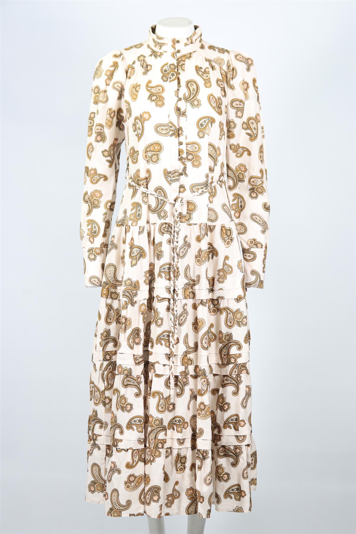 ALÉMAIS LINEN MAXI DRESS UK 8