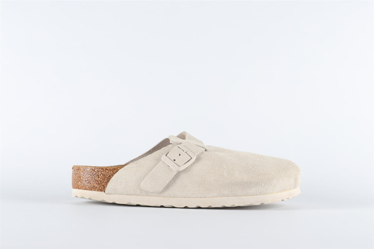 BIRKENSTOCK ECRU SUEDE MULES EU 38 UK 5 US 8