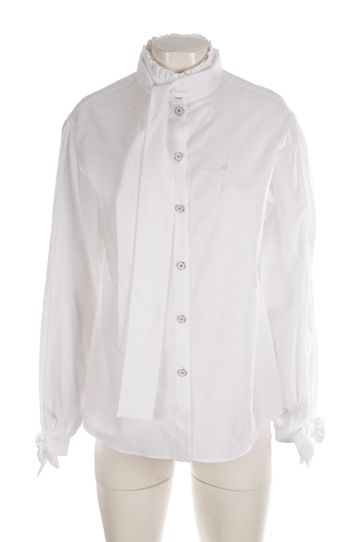 CHANEL WHITE 2023 COTTON SHIRT FR 40 UK 12