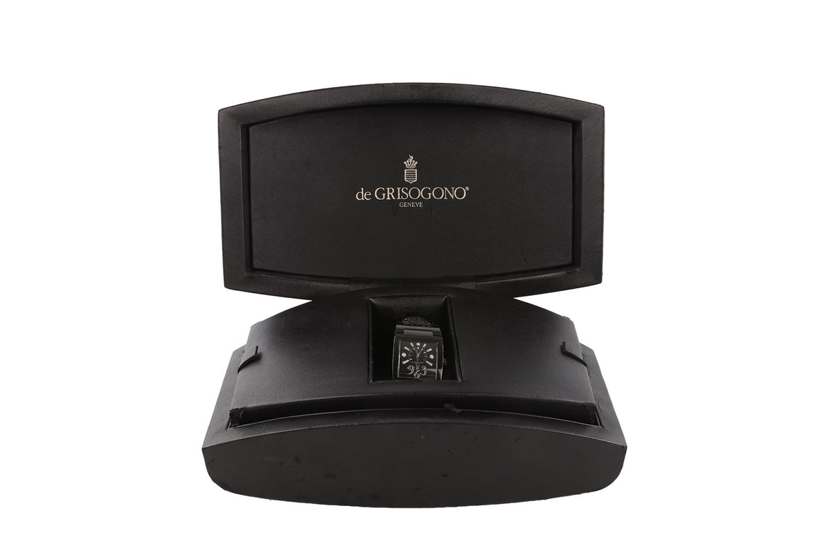 DE GRISOGONO BLACK INSTRUMENTINO WRIST WATCH