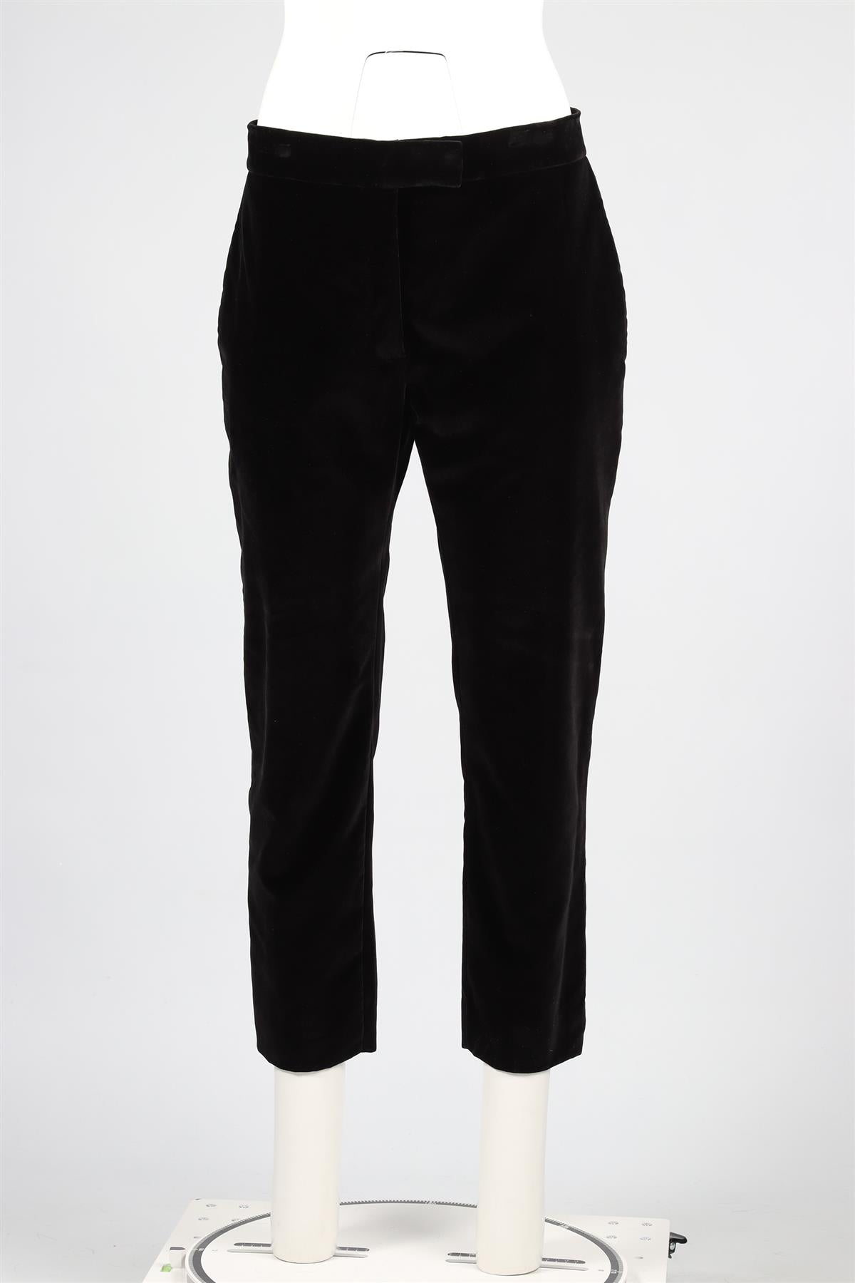 TOM FORD BLACK VELVET STRAIGHT LEG PANTS IT 42 UK 10