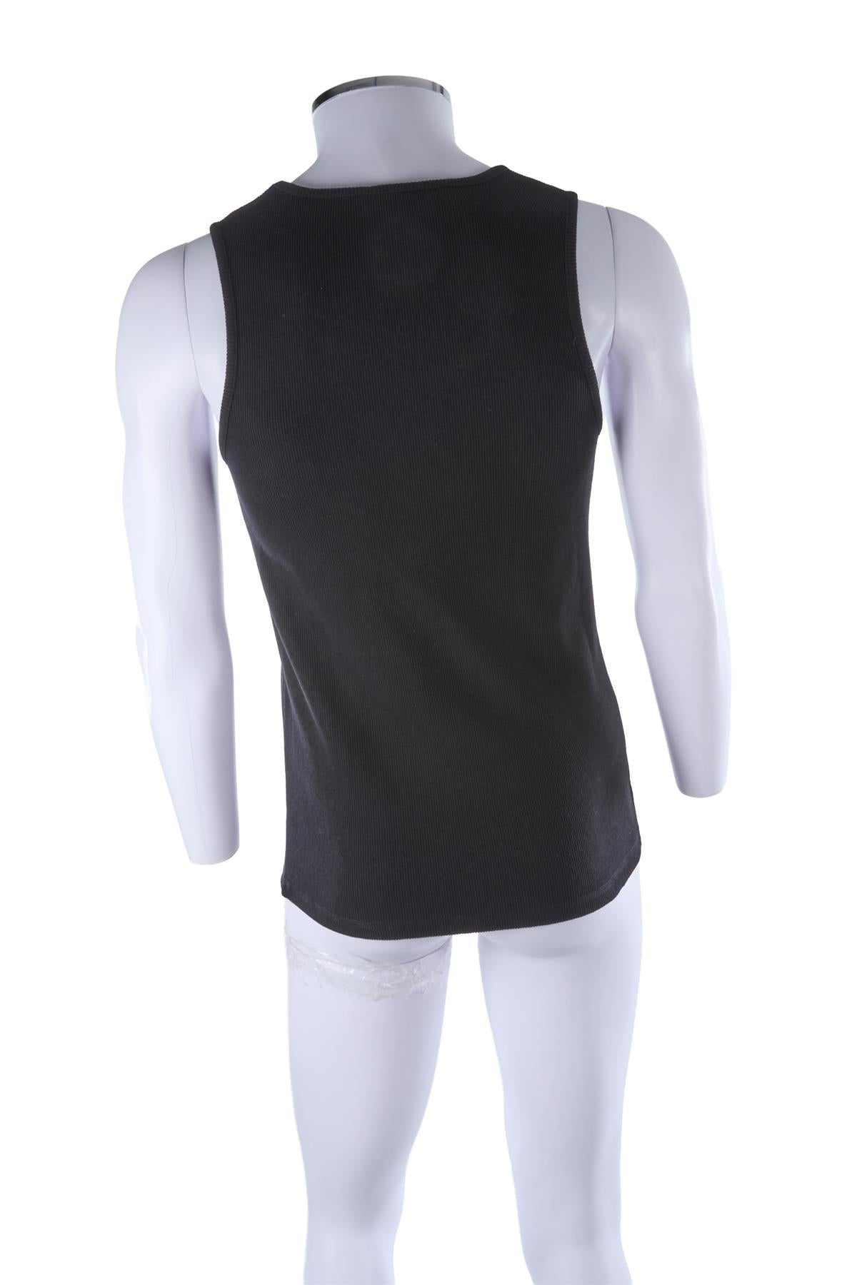 BLACK MEN'S COTTON TOP