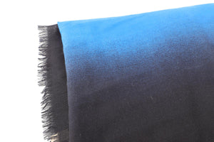 BOTTEGA VENETA BLUE WOOL SCARF