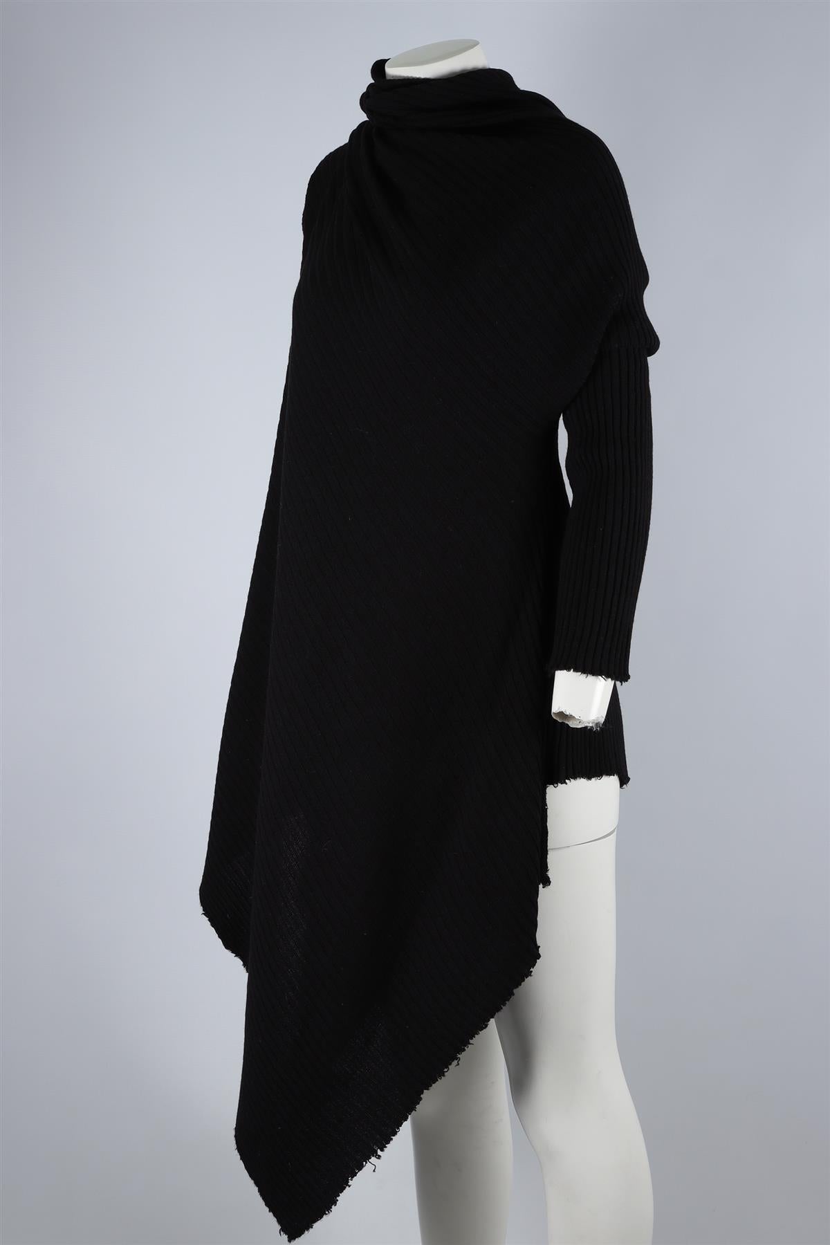 MARQUES ALMEIDA BLACK WOOL SWEATER XSMALL
