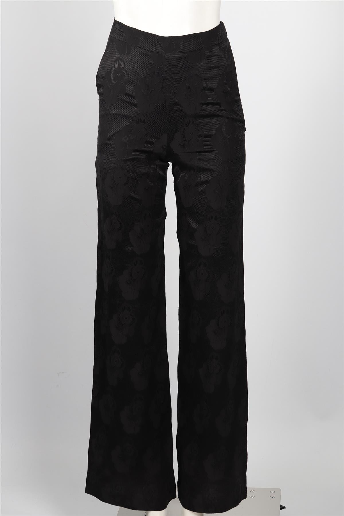 ETRO SILK STRAIGHT LEG PANTS IT 38 UK 6